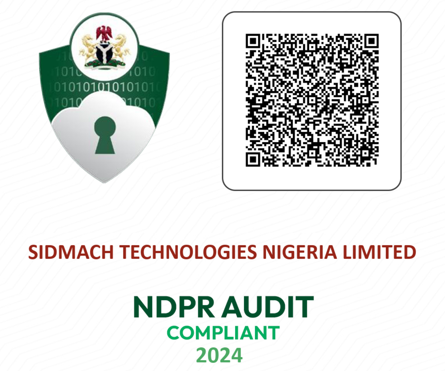 Sidmach NDPR Badge
